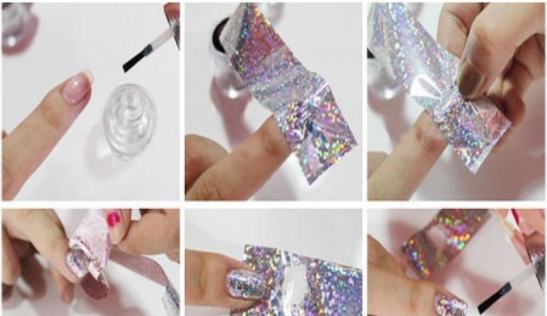 Жидкая фольга для ногтей: эффектные переливы для любого дизайна на гель-лаке